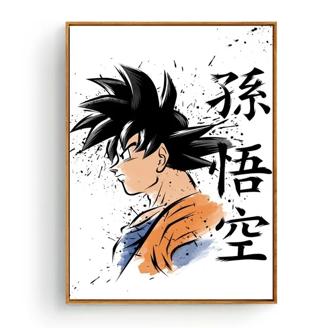 XJNN1987-02 Домашний декор Nordic стиль холст современный Dragon Ball Гоку живопись картины на стену печатает акварель модульная плакат для комнаты мальчика - Цвет: XJNN1987-02