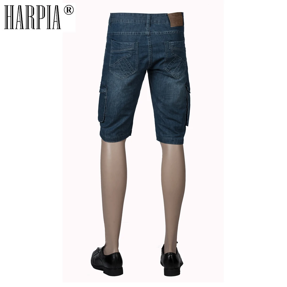HARPIA/Лидер продаж мужские джинсовые шорты классические брюки карго с карманами