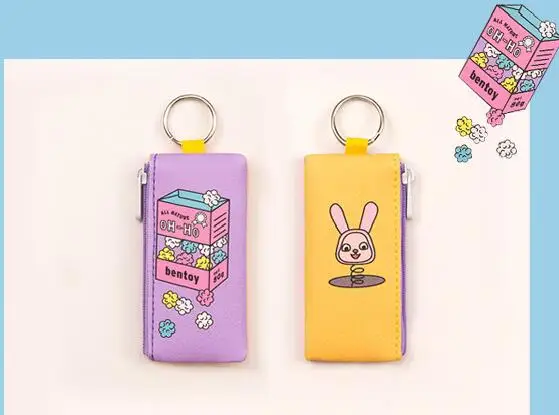 purple Милый мультфильм монета кошелек хранилище брелок сумка для флэш-карты USB телефонный кабель данных Аксессуары Для Путешествий Наушники Органайзер Сумка Чехол - Цвет: purple