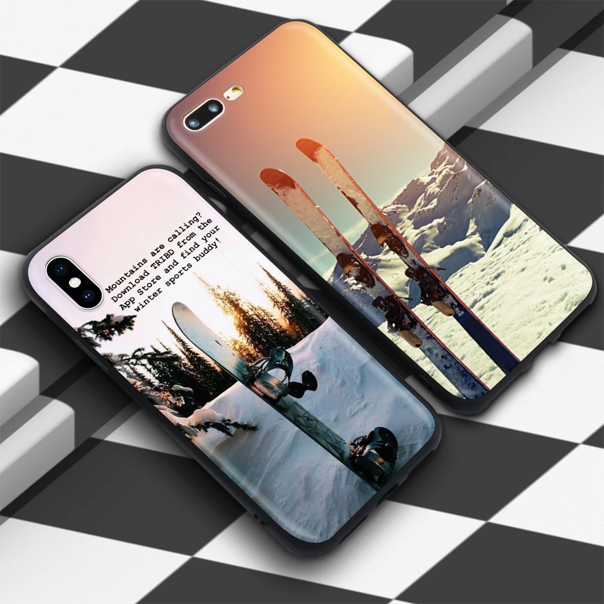 Чехол Lavaza для лыж сноуборда iPhone 12 mini 11 Pro XS Max XR X 8 7 6 6S Plus 5 5s se|Бамперы| |