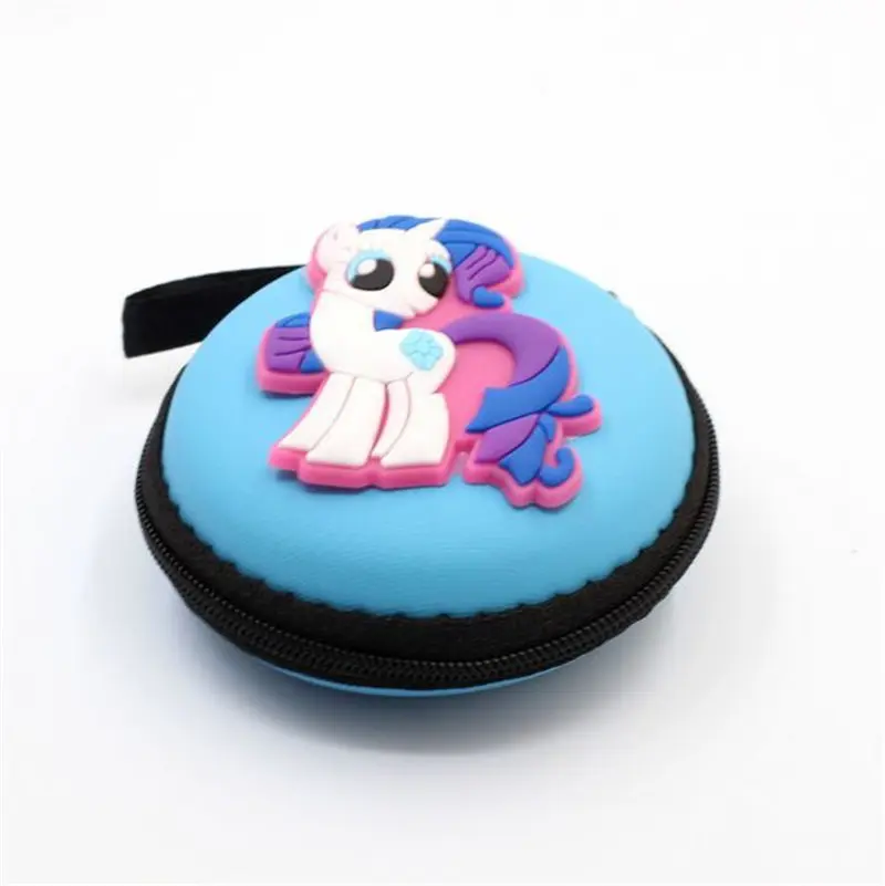 2 Радуга мой маленький пони мультфильм аниме деньги свободные портмоне наушников кабель коробка для хранения монет сумка - Color: 2