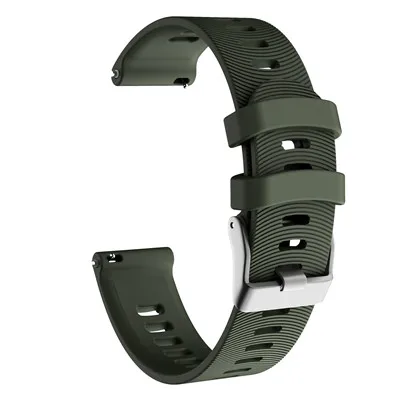Army Green Ремешок для часов, умный Браслет Vivoactive 3 для Garmin Forerunner, 245 м, 245, 20 мм, силиконовый, 645, цветной браслет, для спорта на открытом воздухе - Цвет: Army Green