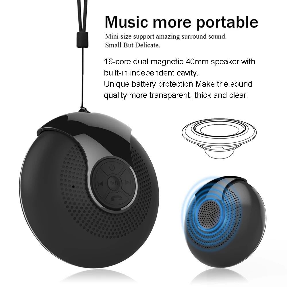 Мини беспроводной динамик Bluetooth 4 2 стерео портативные колонки Встроенный