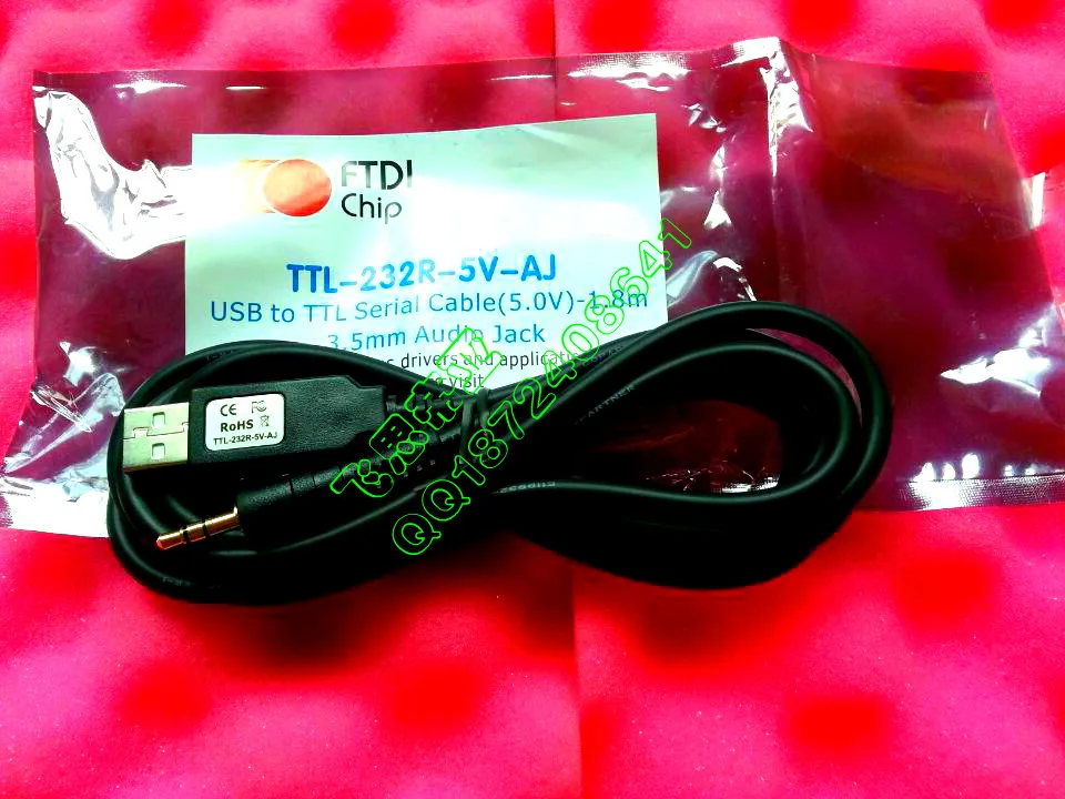 

FTDI TTL-232R-5V-AJ USB к последовательному кабелю в сборе USB кабели/IEEE 1394 кабели USB Встроенный последовательный Conv 5V провод конец