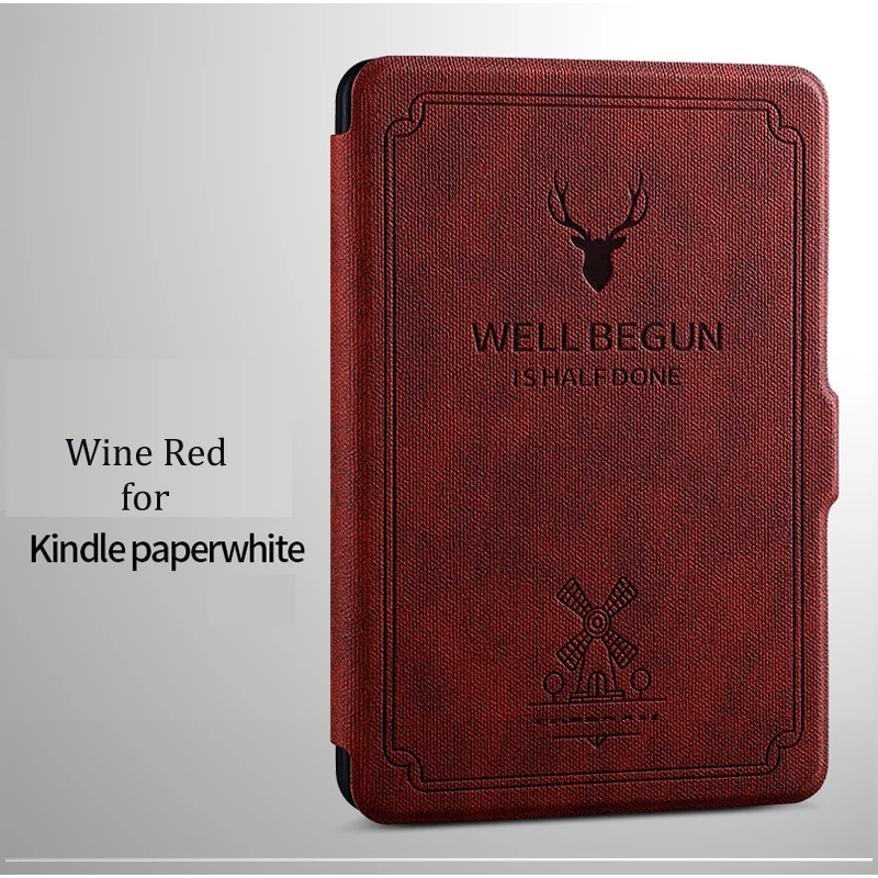 Чехол Vintag для Amazon kindle Paperwhite 1 2 3 (2016 2015 2013) флип-чехол со стилусом магнит закрытый и