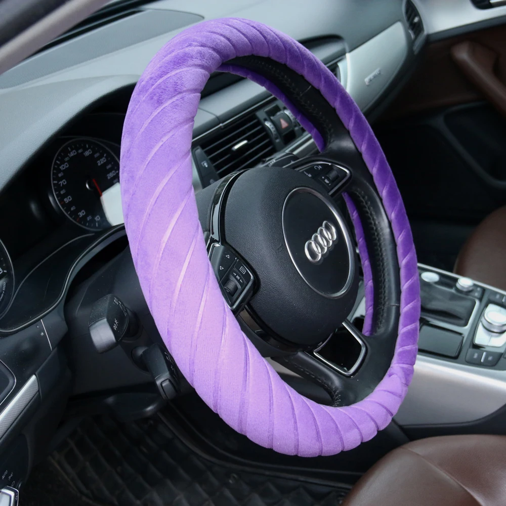 38 см-40 см чехлы на руль traight узор оплетка автомобиля зимний теплый универсальный