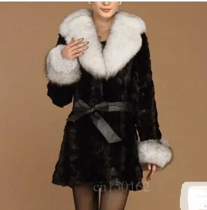 Женская длинная куртка из искусственного меха Размеры S/9Xl | одежда