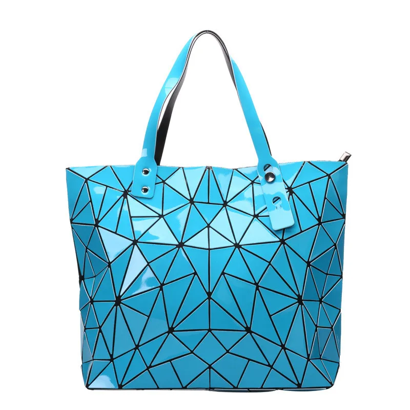 

Geometric Rhombus Bags Luxury Handbags Women Bags Designer Totes Designer PU Leather Shinning Fashion Shoulder Bag New Hot Sale