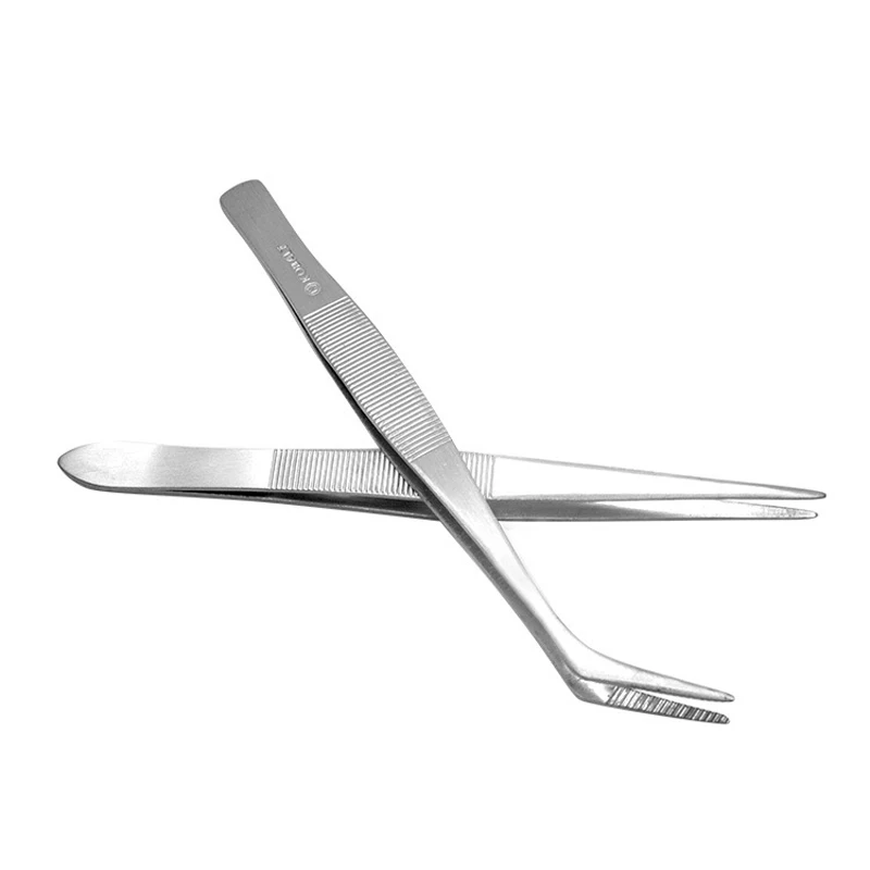 Пинцет для бровей из нержавеющей стали YOKPN 2 вида многофункциональные щипцы