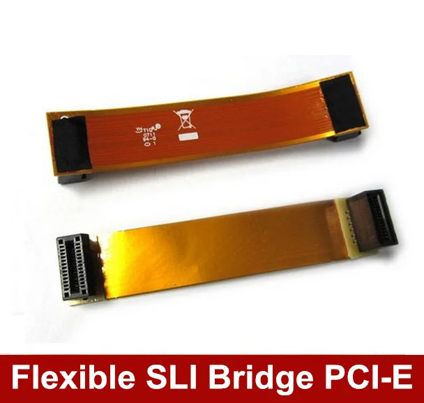 100 шт. новые двухсторонние гибкие видеоразъемы NVidia SLI Bridge PCI E|connector 12v|video to usb