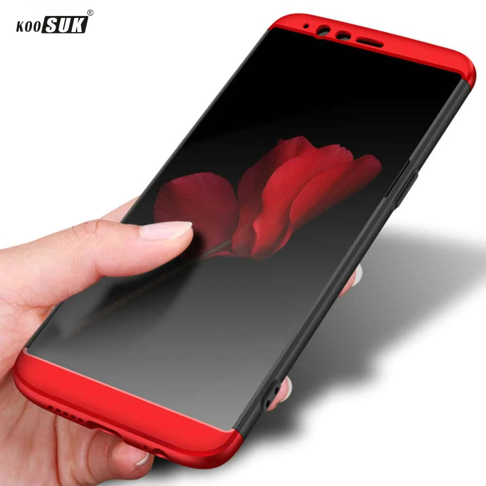 Чехол для Oneplus 6 360 полная защитная оболочка PC матовый Твердый чехол на заднюю