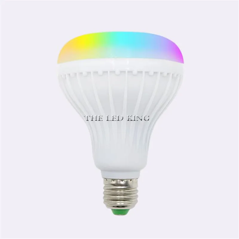 E27 12 Вт беспроводной Bluetooth динамик воспроизведение музыки RGB светодиодный ная