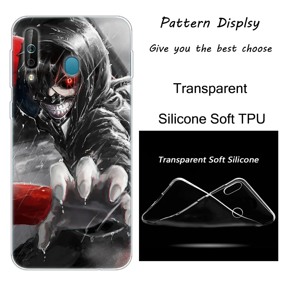 Лидер продаж японское аниме «Tokyo Ghoul силиконовый чехол для samsung Galaxy A80 A70 A60 A50 A40 A40S A30 A20E A2CORE M40 Примечание 10 плюс 9 8 5