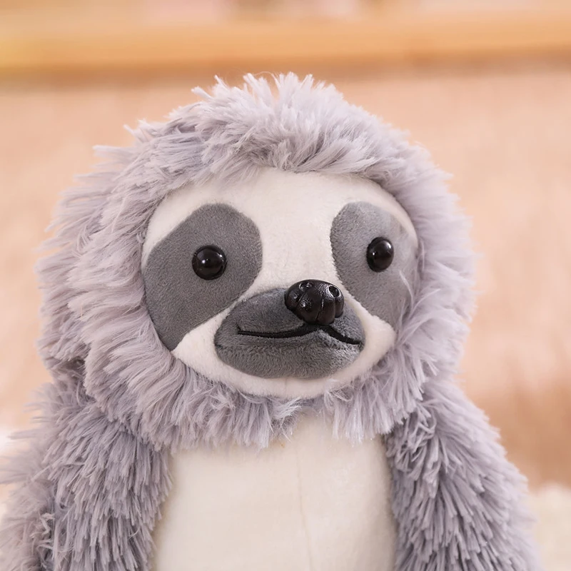 

75cm Rare Super Quality Simulation Sloth Cute Soft Stuffed Animal Plush Toy Doll Children Boys Girls Christmas Birthday Gift