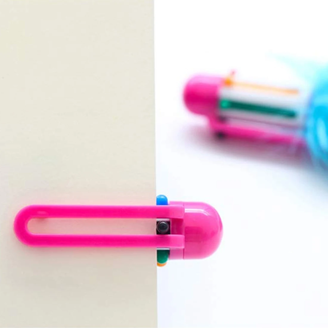 

6 Color in 1 Pen Stationery Ballpoint Pen School Supplies Kawaii Office Accessories Pens For Writing Stationery Stationery Tool