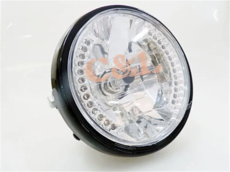Новая мотоциклетная фара Amber 26 LED Круглая 7 &quotH4 с поворотным сигналом Firs для Harley