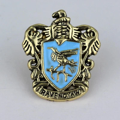 Фильм hp Хогвартс Магическая школа значок брошь Гриффиндор Hufflepuff Слизерин Ravenctaw школа логотип Эмаль Булавка для женщин и мужчин ювелирные изделия - Окраска металла: X09