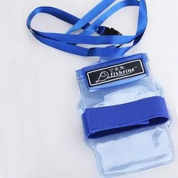 2015 Brand New High Quality PVC Blue Cellphone Waterproof Bag Underwater Floating Cases Pouch For Small Size |