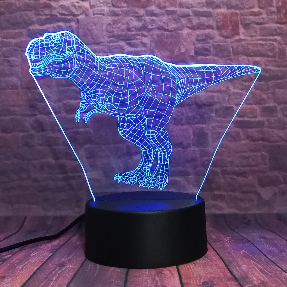 Новый властный 3D Тираннозавр Рекс Динозавр Дракон Парк Юрского периода 7 цветов