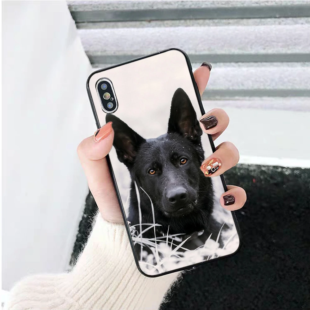 Высококачественный силиконовый чехол с немецкой овчаркой для iPhone 5 5S 6 6S Plus 7 8 11 Pro X XS Max XR