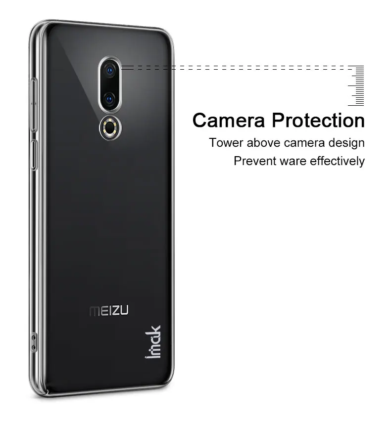 Imak Air кристально прозрачный чехол для Meizu 16th Plus 16 X Жесткий пластиковый Чехол