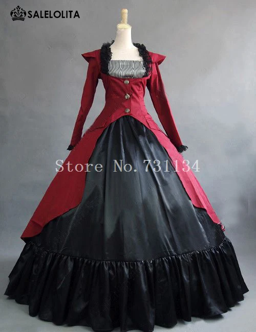 Готическое викторианское стимпанк 3 предмета платье историческая реконструкция