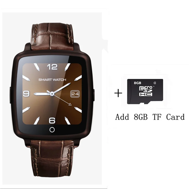Кожаный ремешок Bluetooth SmartWatch U11C Смарт часы-телефон Поддержка сим-карты