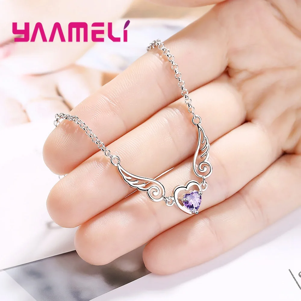 Бесплатная доставка милые ювелирные украшения женщина милый фиолетовый цвет