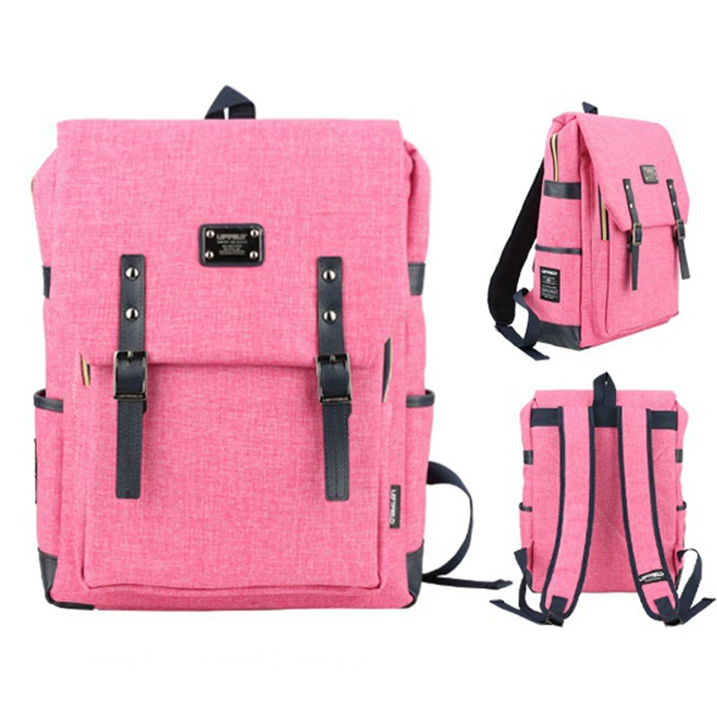 2017 нейлон холст рюкзак ремень hasp женщины мужчины школьные сумки старинные