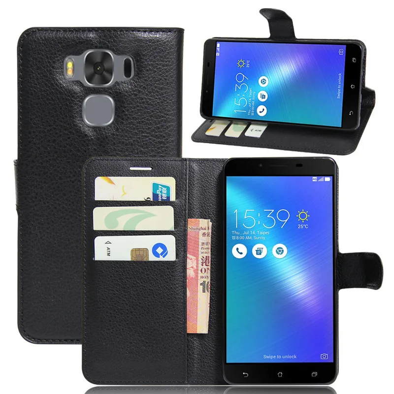 ASUS Zenfone 3 MAX ZC553KL чехол 5 из искусственной кожи чехол-кошелек для телефона ZC ZC553 553 553KL