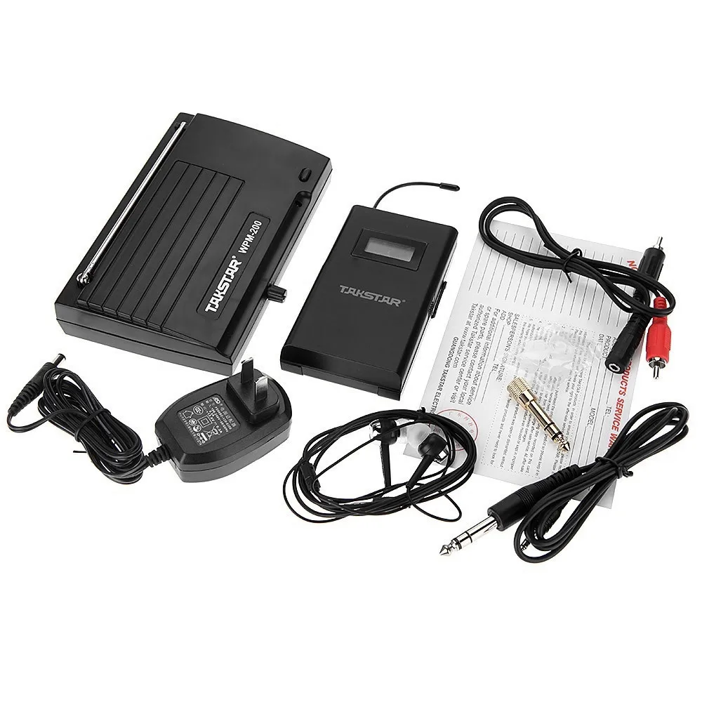 Беспроводная система мониторинга Takstar wpm-200/wpm200 UHF стерео гарнитура сценические