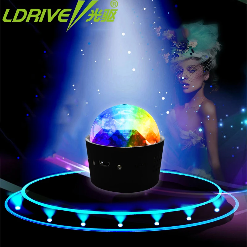 LDRIVE в машину с USB туманный распылитель диджеев светодиодный украсить огни мини RGB