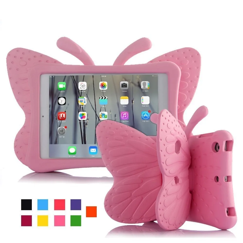 Горячая EVA противоударный чехол для iPad Mini 1 2 3 4 7 9 &quotмультяшная БАБОЧКА подставка