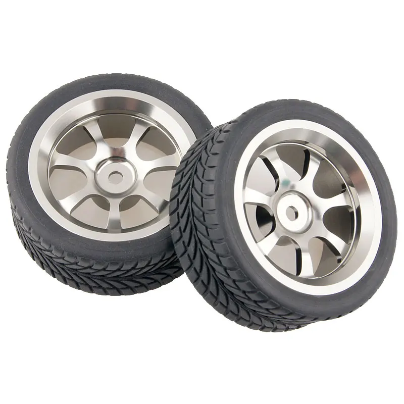 4 шт./компл. Run Flat RC Car Black Rubber Tyre Wheel Tire meta wheel для 1/10 On Road HSP Tamiya HPI Kyosho запчасти 1/10|tire