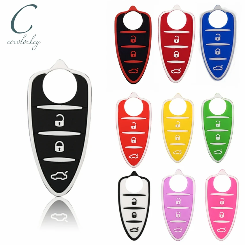 Cocolockey автомобильный брелок для alfa romeo 156/159 /mito/giulietta/gt/4c аксессуары резиновая