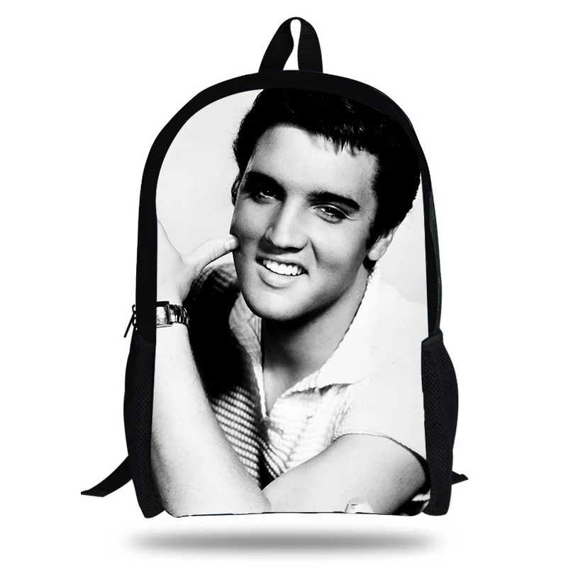 CALOPAKER Singer Elvis Presley 3D Печатный Детский мягкий рюкзак для путешествий Mochila школьные