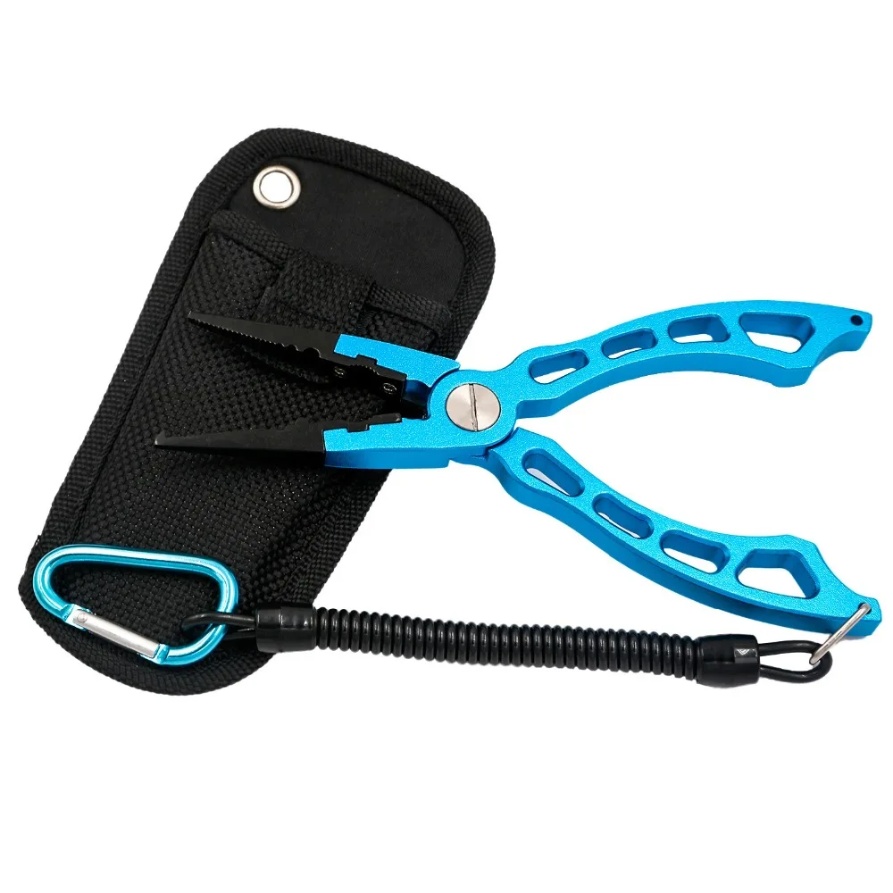 SANLIKE New Fishing Tackle Aluminum Alloy Pliers Split Ring Cutters Holder Tool For Saltwater Wholesale | Спорт и развлечения