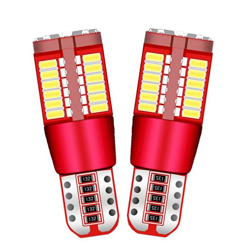 2 шт. Автомобильные светодиодные лампы T10 W5W 501 57SMD 57 SMD 3014|Сигнальная лампа| |