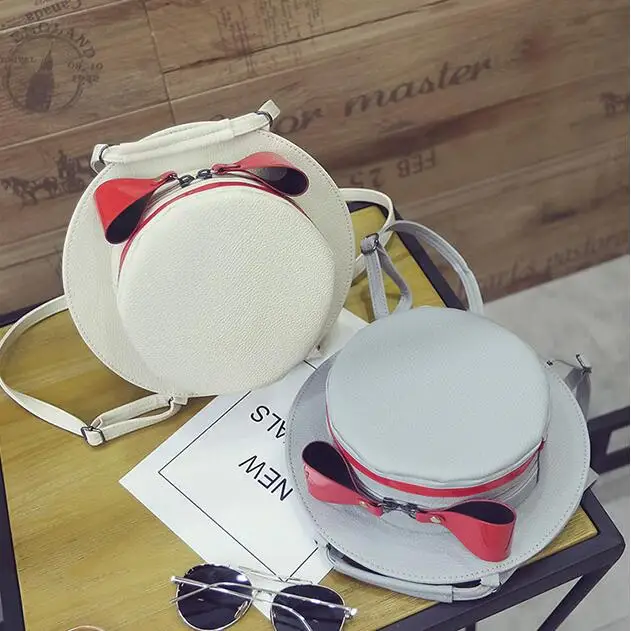 Женские сумки 2016 Осенняя НОВАЯ шапка личность круглая сумка высокого качества из