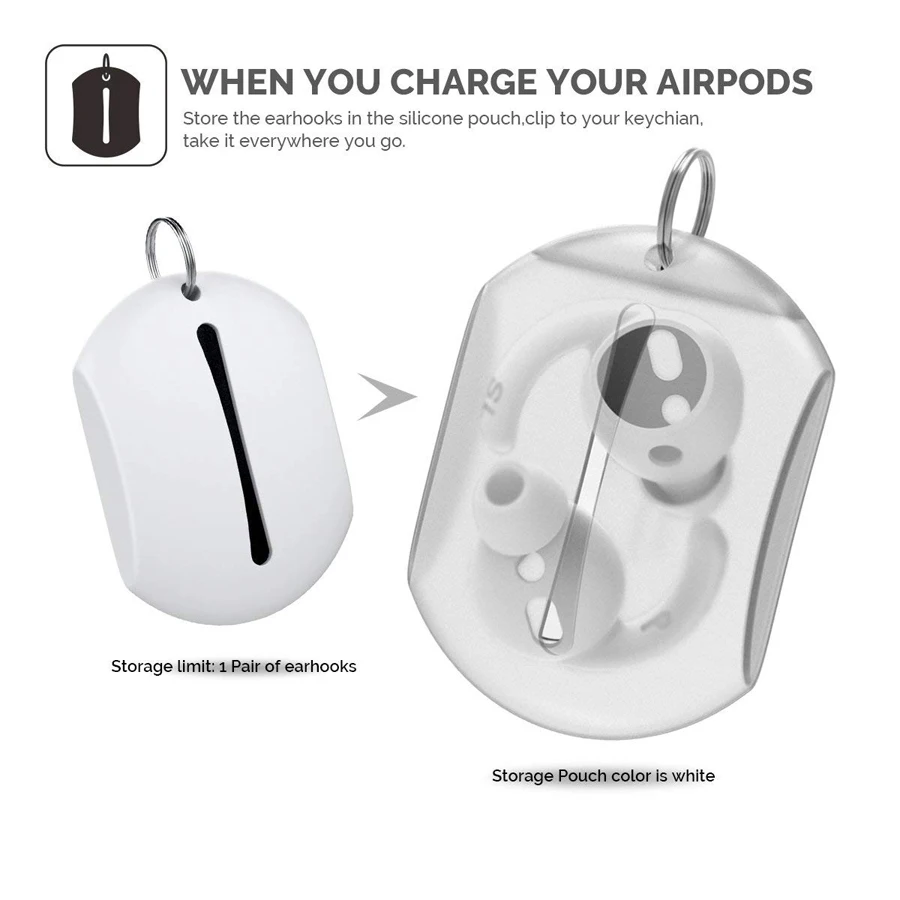 2 пары силиконовые чехлы для наушников Apple Airpods|Аксессуары наушников| |