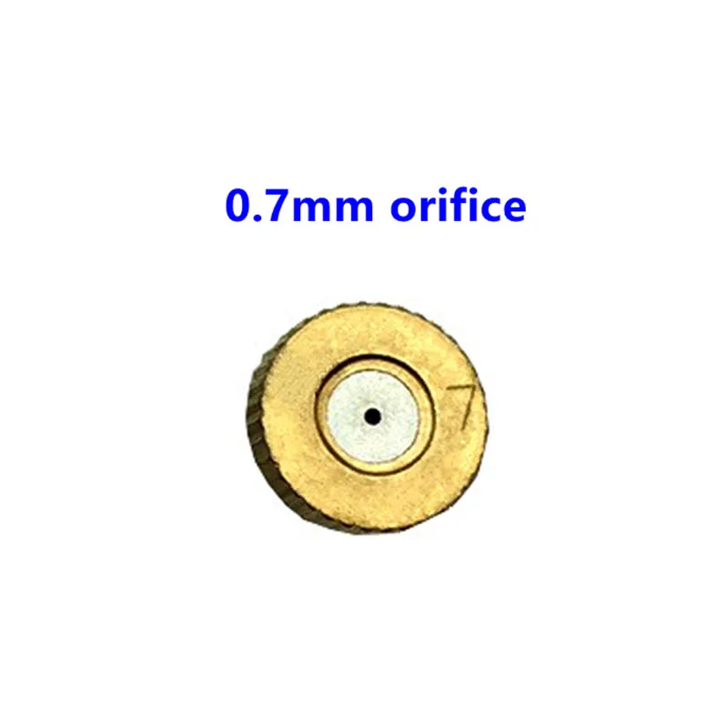 0.7mm nozzle set S080 упаковка 26 шт. mister head 18 м низкое давление парниковый Туман система охлаждения распылителя 1/4 ''шланг 0,1 мм-0,8 мм сопло отверстие опция - Цвет: 0.7mm nozzle set