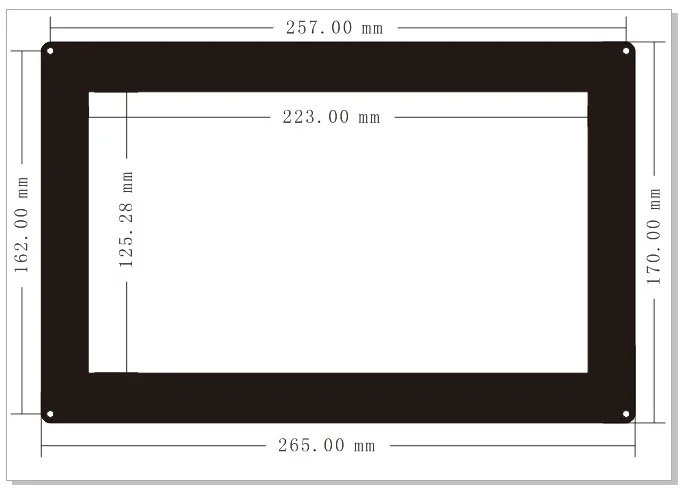 10,1 дюймов HDMI lcd H с корпусом 1024x600 разрешение емкостный сенсорный дисплей Поддержка Raspberry Pi 3B 3B+ RPI0 RPI zero W BB Черный