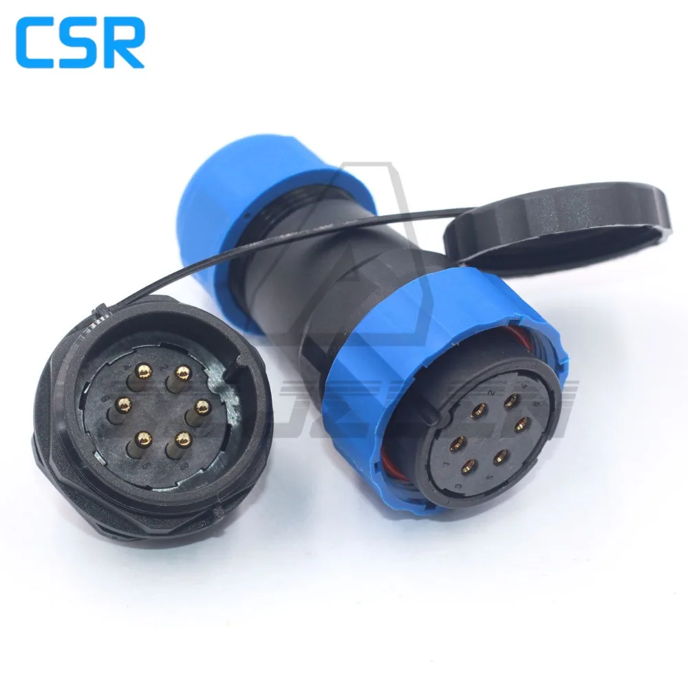 SD28TP ZM IP68 водонепроницаемый разъем для пайки штепсельная розетка 6pin 25A кабель