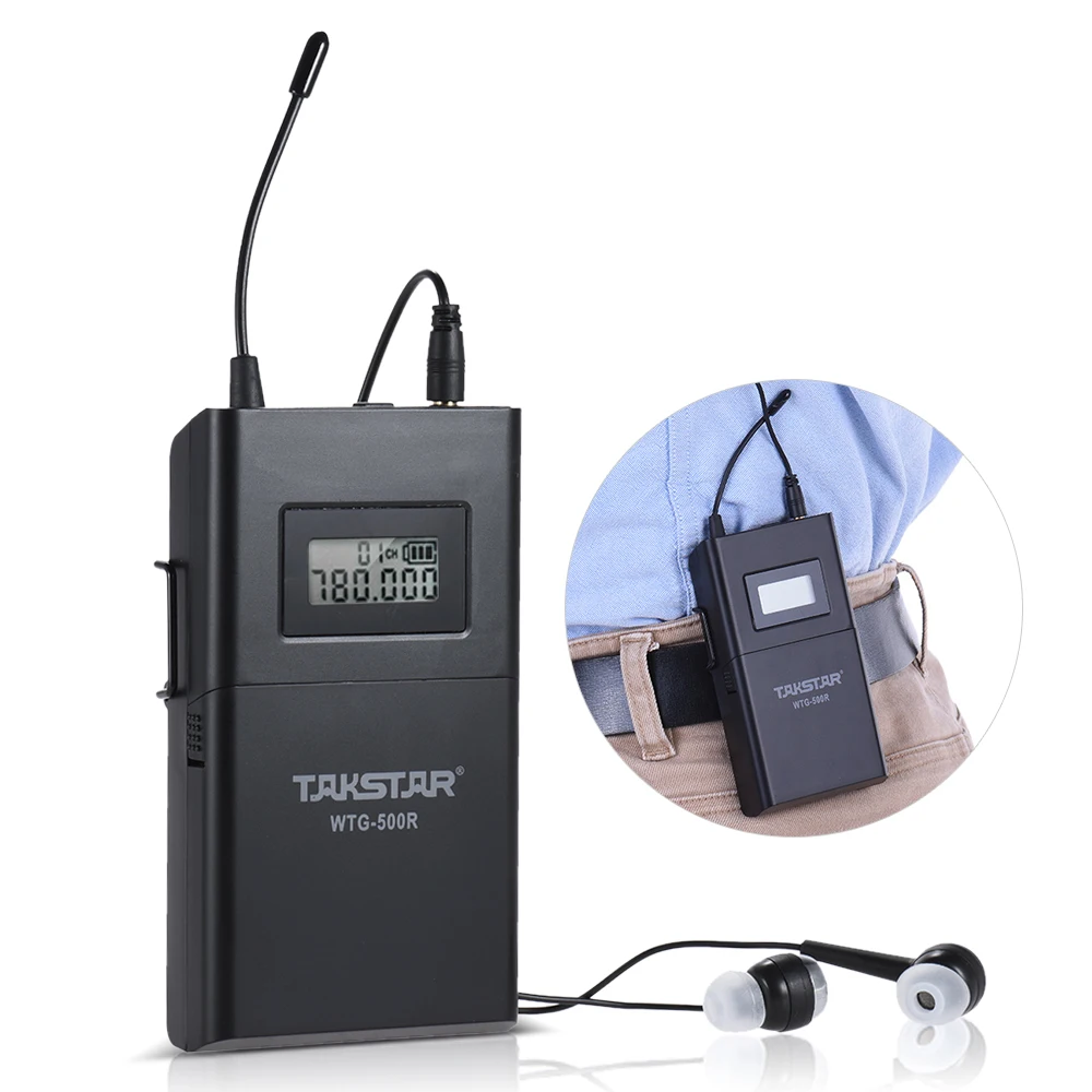 Беспроводная акустическая передача TAKSTAR WTG 500R UHF 100 м эффективный диапазон 6