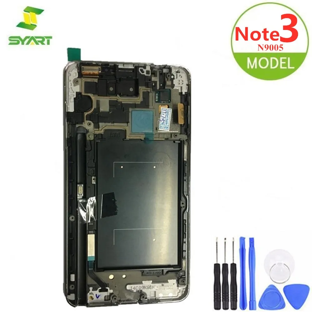 

For Samsung Galaxy Note 3 LCD Display Touch Screen Digitizer With Frame Brightness Adjustment For 5.70" N9005 Note3 LCDs Screen