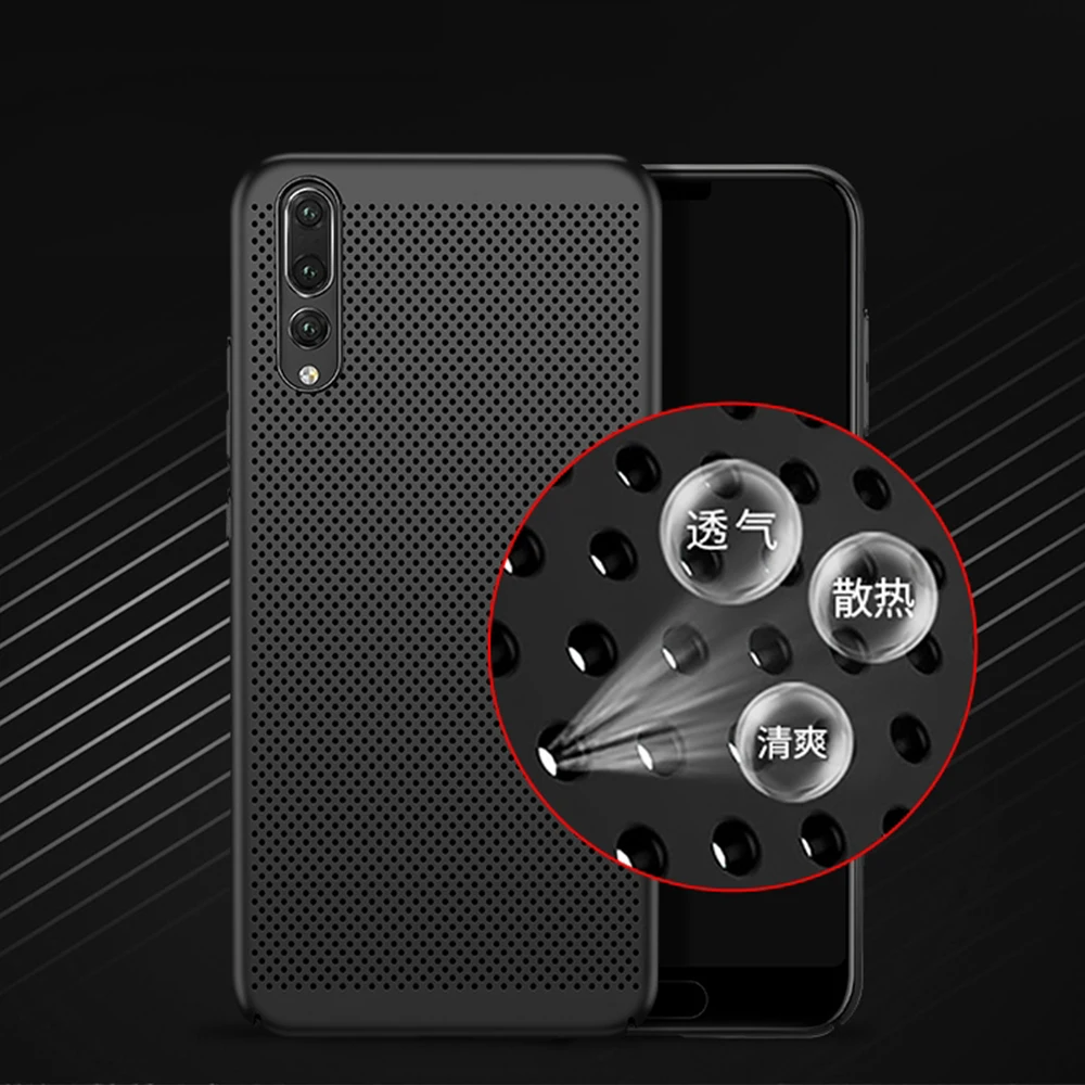KISSCASE ультра тонкий чехол для телефона huawei P30 P20 mate 20 полые теплоотвод Чехлы Жесткий ПК для Honor 9 10 задняя крышка Coque