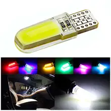 T10 светодиодный WY5W W5W COB 194 2825 светодиодный силикагель водонепроницаемый клиновидный светильник габаритный автомобильный фонарь для чтения купольная лампа авто парковочные лампы DC 12V