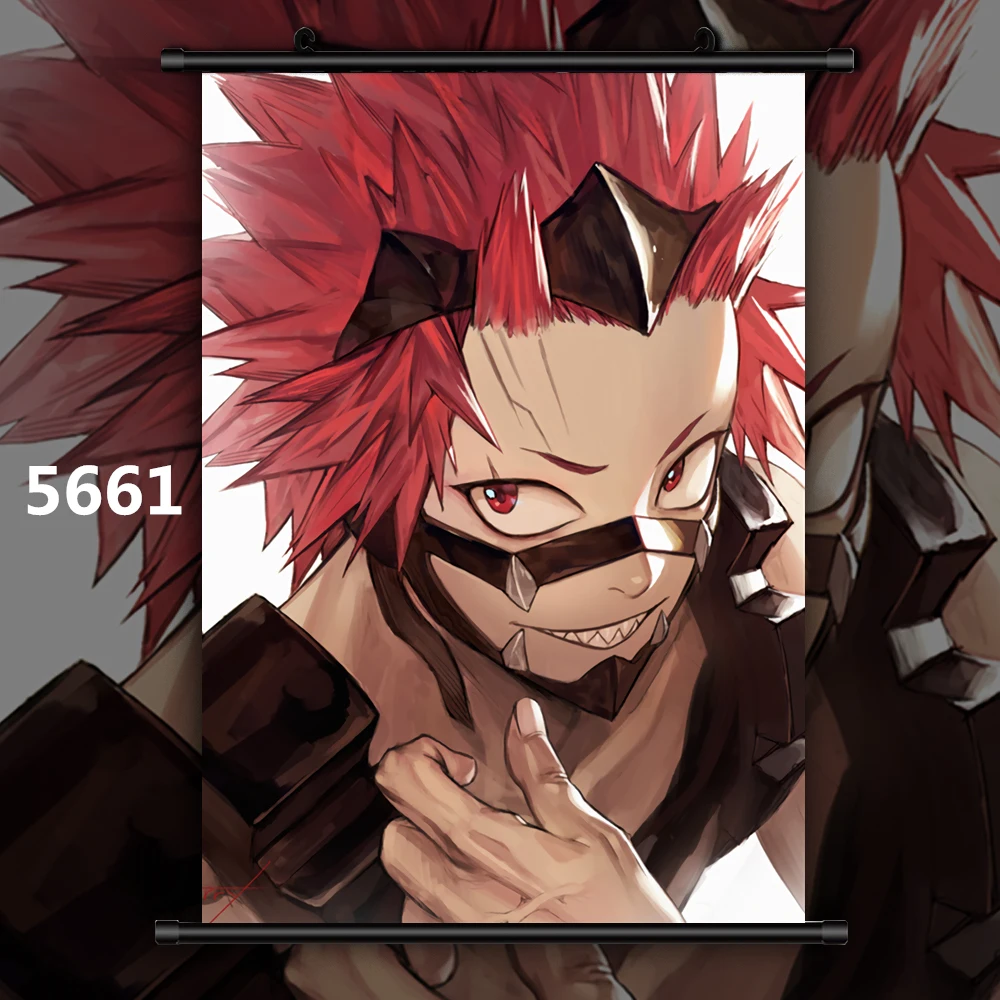 5661 Boku no My Hero Academy Midoriya Bakugou Shoto Dabi Kirishima Аниме Манга настенный плакат свиток F - Цвет: 5661