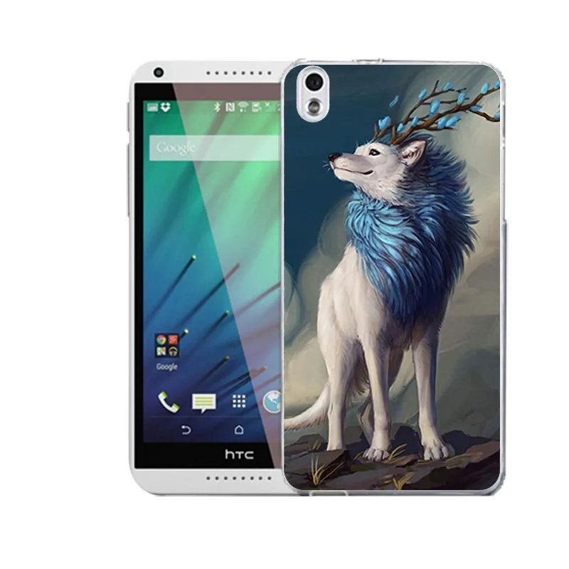 Qmswei ТПУ прозрачный чехол для телефона htc M8 мягкие Флора лист волк алмазов картина