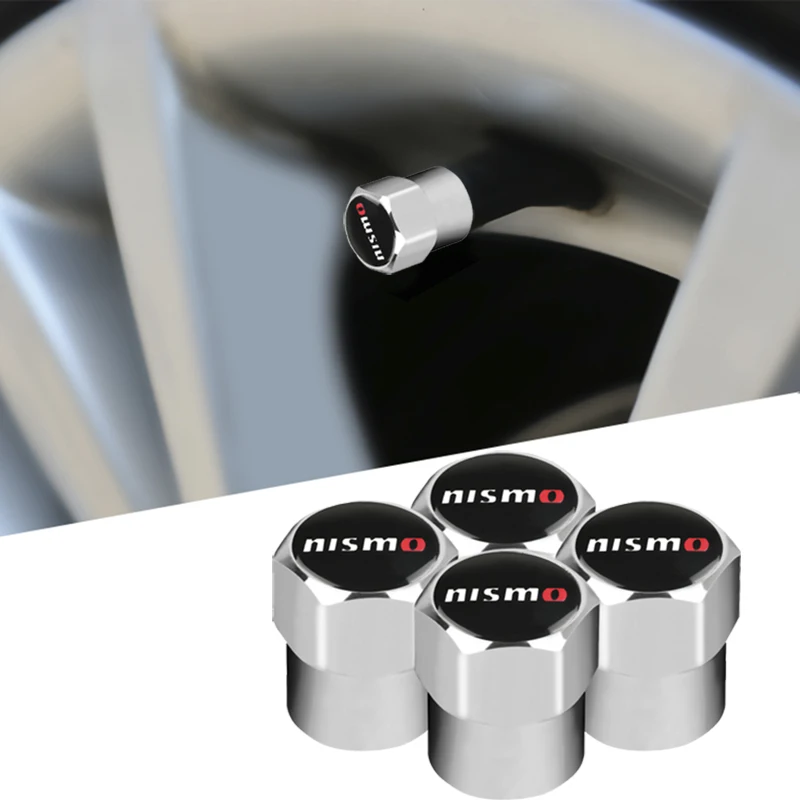 4x Nismo Эмблема автомобильные клапаны для колесных шин воздушный колпачок для Nissan Tiida Teana Skyline Juke X-Trail Almera Qashqai аксессуары автостайлинг